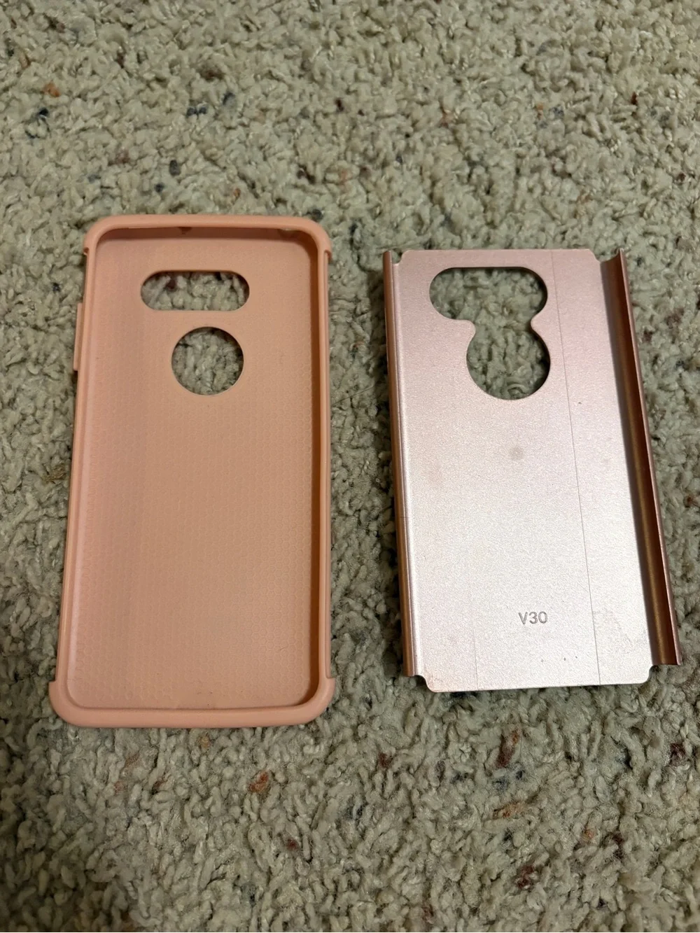 Glitter Rose Gold Protective Phone Case for V30 Samsung